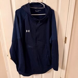Men's Under Armour Fleece Hoodie/Anorak - 4XL - Navy Blue